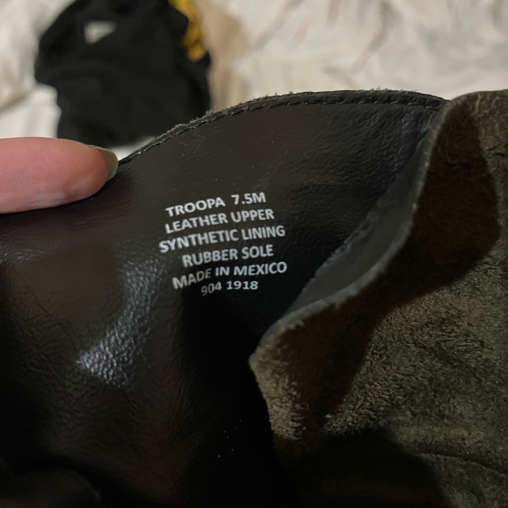 Black Steve Madden Troopa Combat Boot Size 7.5 - image 3